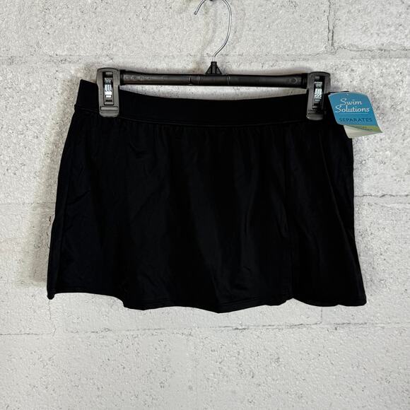 Swim Solutions Swim Skirt - ,  Black size 10 - Picture 1 of 7